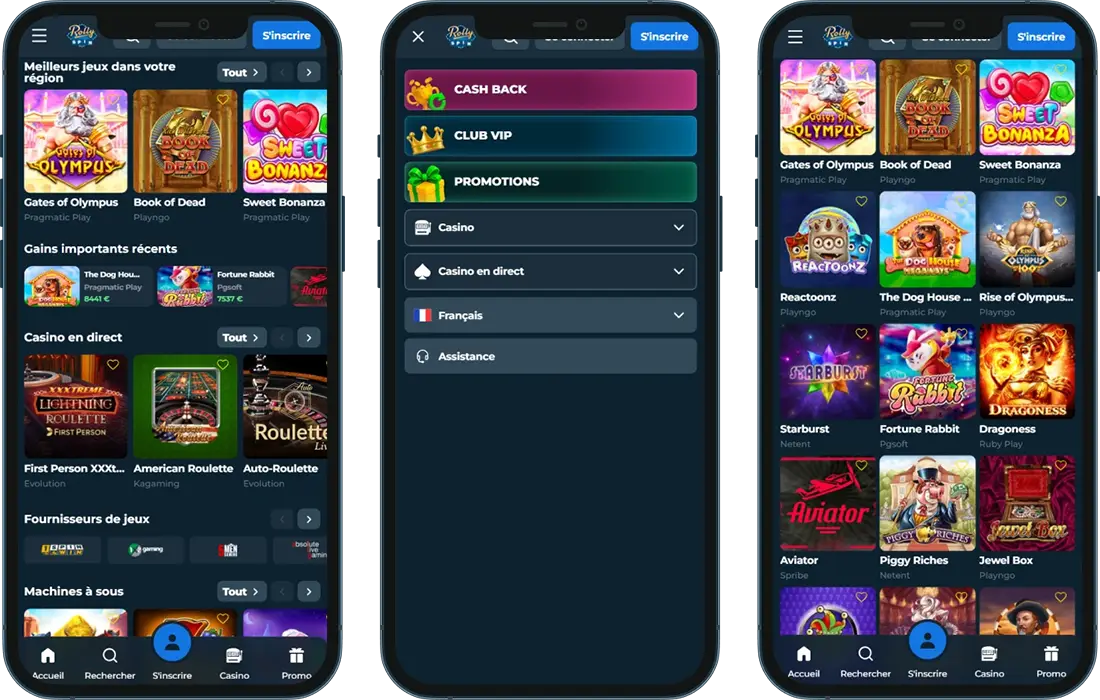 RollySpin Casino Expérience Mobile